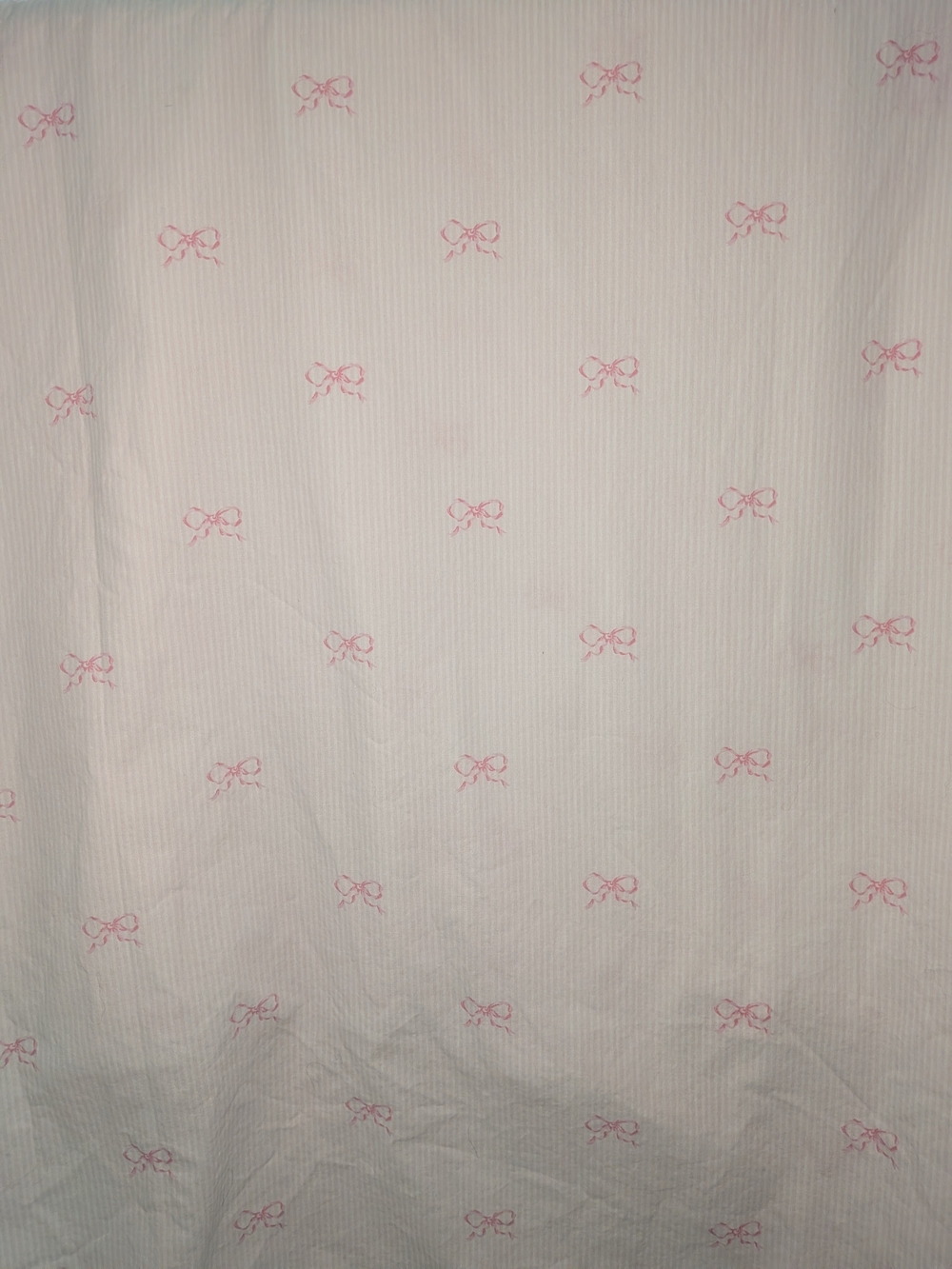 Laura Ashley Pink Ribbon Cotton Sheet Set - Twin - Picture 2 of 8